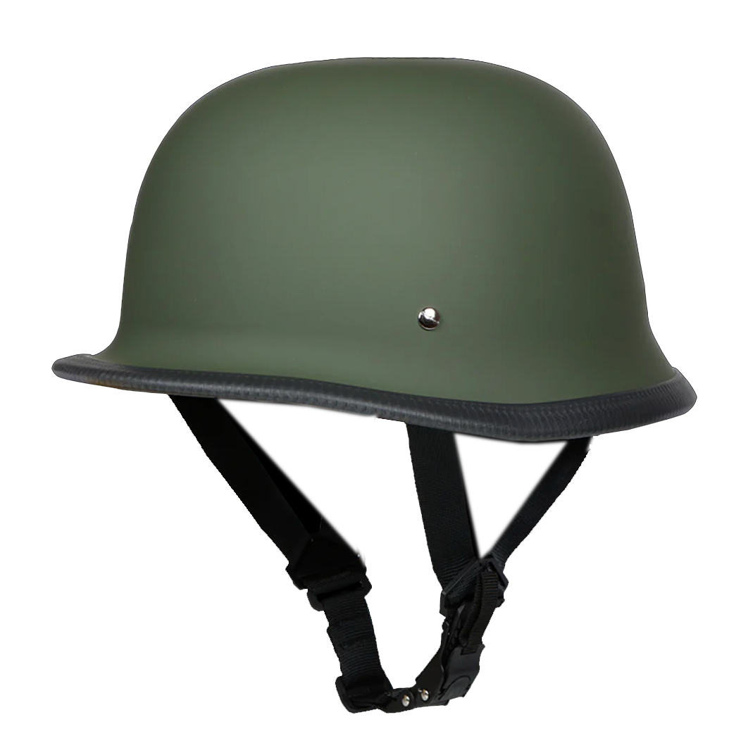 Daytona Military Green GERMAN Helmet D.O.T Limited edition NOT UK Road Legal Fat Skeleton UK