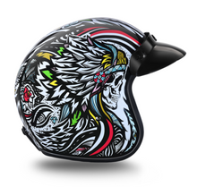 Daytona Tribal USA Open Face D.O.T. Helmet - NOT UK Road Legal