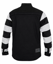 John Doe XTM Motoshirt Textile Jacket AAA RATED- Prison Stripe