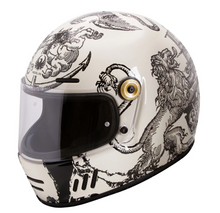 Merlin Revival Vintage Full Face Helmet - Versus Off White