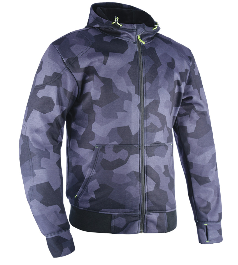 Aramid Lined Biker Riding CAMO Super Hoodie by Oxford