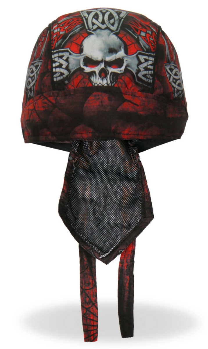 Celtic Cross Skull Pre-Tied Zandana - Bandana– Fat Skeleton UK