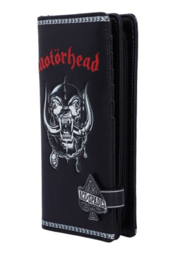 Embossed Motorhead War Pig Ace of Spades Purse Fat Skeleton UK