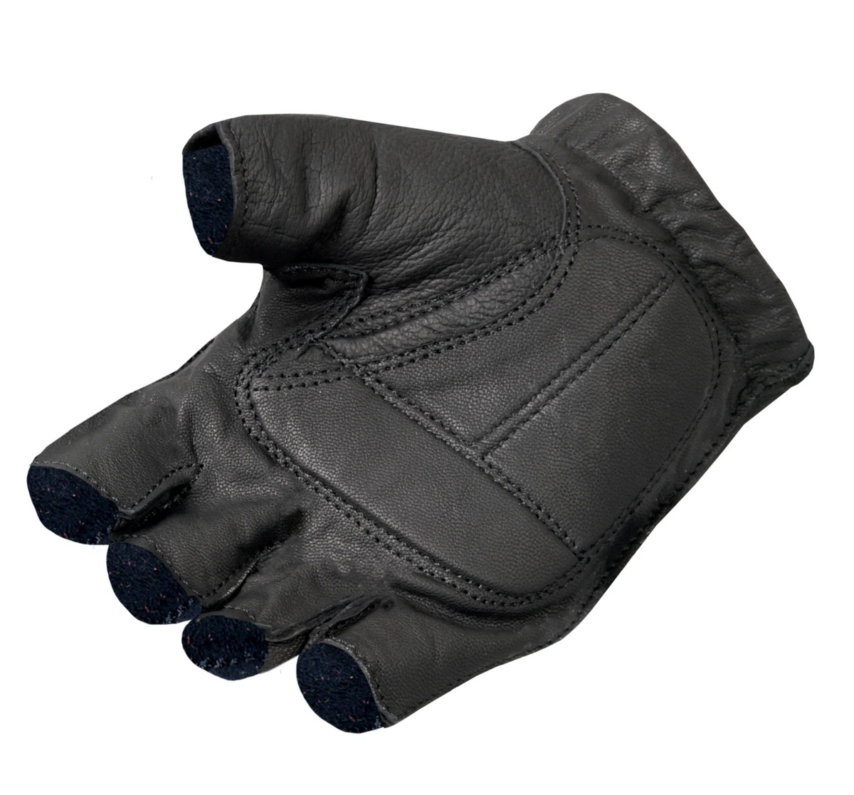 Bker red studded fngerless gloves n Genune Leather Med found on Bker red studded fngerless gloves n Genune Leather Med found on