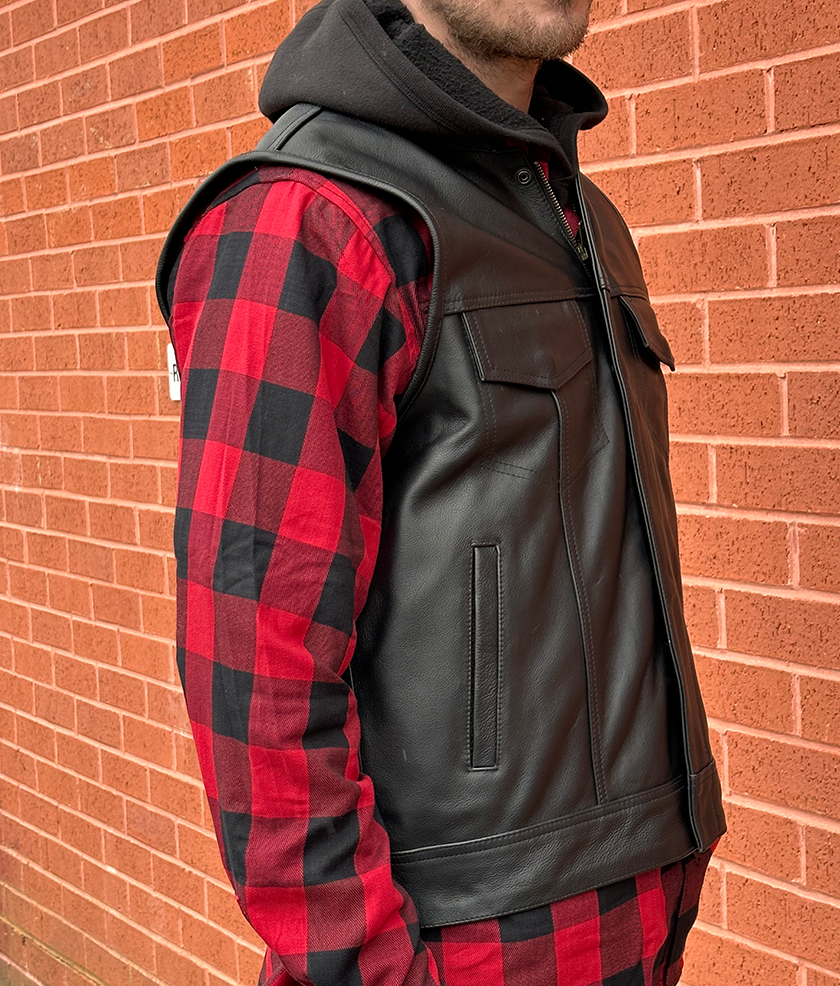 Club style leather sales jacket