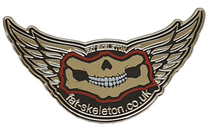 Fat Skeleton Enamel Pin Badge, Lifestyle Accessories - Fat Skeleton UK