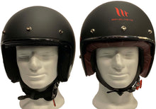 LS2 BOB Low Profile Matt Black ECE approved Open Face Helmet with dark drop down visor