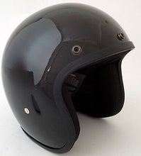 Gloss Black - Daytona Low Profile D.O.T. Open Face Helmet, Open Face Helmets - Fat Skeleton UK