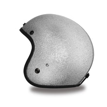 Silver Metalflake - Daytona Low Profile D.O.T. Open Face Helmet, Open Face Helmets - Fat Skeleton UK