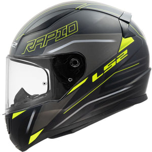 LS2 FF353 Rapid II Rokku Matt H-V Yellow Full Face Helmet