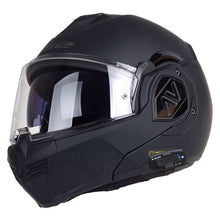 LS2 FF906 4X UCS ADVANT Matt Black Modular Flip Front Full / Open Face Motorcycle Helmet with Intercom