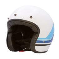 Merlin Low Profile Aero Stripe Open Face ECE 22-06 Helmet - Fat Skeleton UK