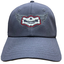 Fat Skeleton ™ Skull Jaw Wings logo Baseball Cap
