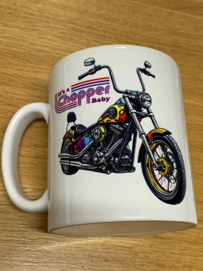 Fat Skeleton It's a Chopper Baby Mug