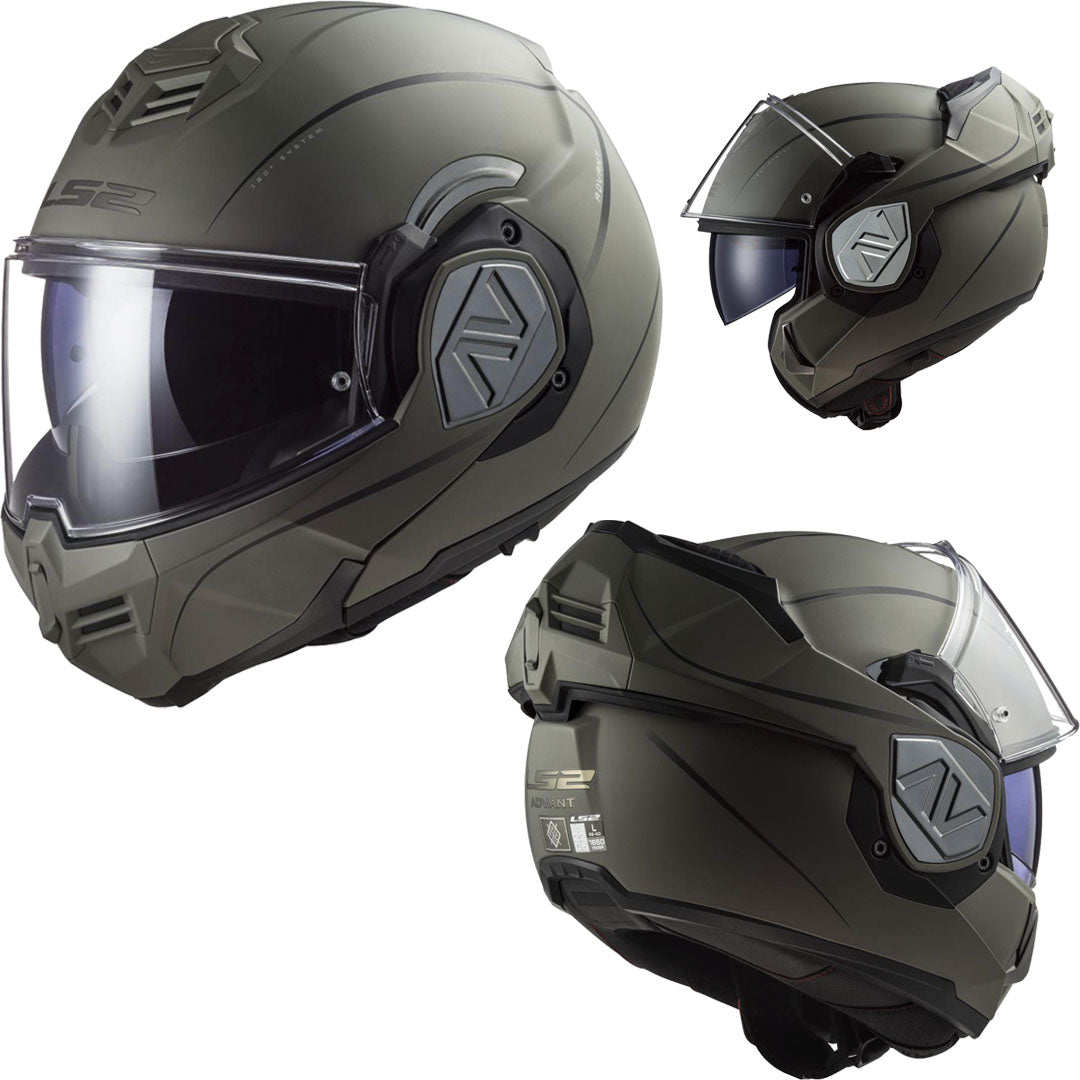 LS2 FF906 ADVANT 'Sand ltd edition Modular Flip Front Full / Open Face  Motorcycle Helmet