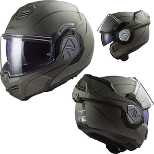 LS2 FF906 ADVANT 'Sand" ltd edition Modular Flip Front Full / Open Face Motorcycle Helmet