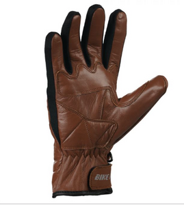 Ultimate Cruiser Brown Leather Gloves by Bike It