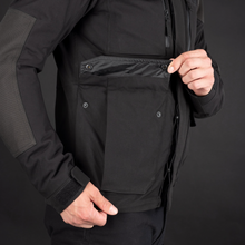 Barkston Waterproof Black Biker Jacket with Elbow & Shoulder armour by Oxford products