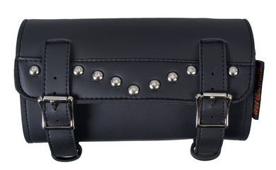 Cruiser Motorcycle Tool Roll with Chrome Studs by Hot Leathers