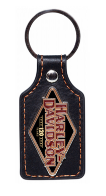 Harley-Davidson® 120th Anniversary Leather & Metal Key Ring FOB