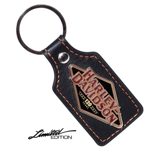 Harley-Davidson® 120th Anniversary Leather & Metal Key Ring FOB