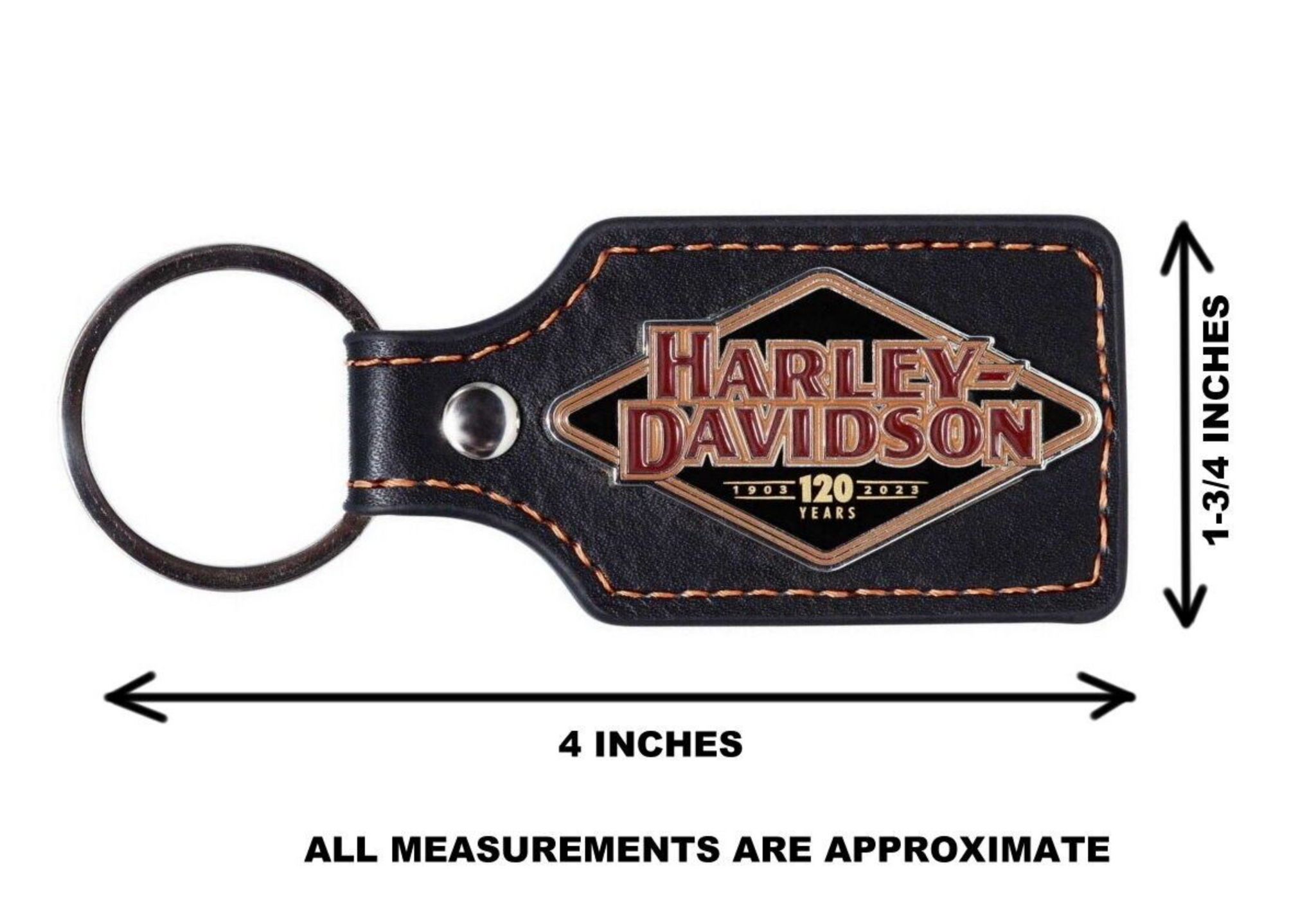 Harley davidson 2025 leather key ring