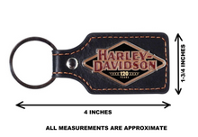 Harley-Davidson® 120th Anniversary Leather & Metal Key Ring FOB