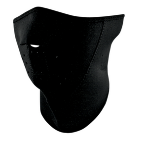 Zan 3 Panel Black Neoprene Half Mask