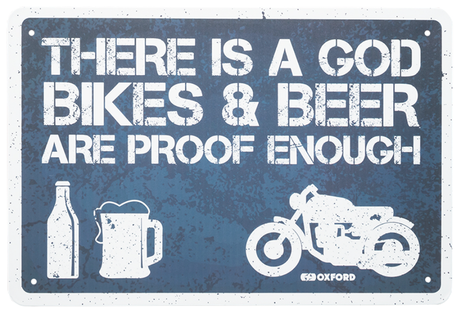 There is a God Garage Metal Sign
