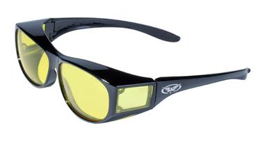 Escort Over Glasses Yellow Lens Rider Sunglasses