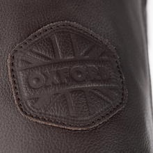 Walton Mens Brown Leather Biker Jacket by Oxford