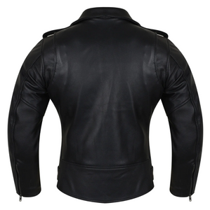 VL616 Ladies's Premium Leather Classic Brando Motorcycle Jacket by Vance Custom Leathers