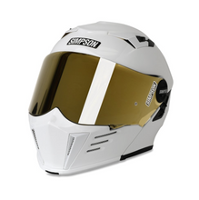 Simpson Gloss White Darksome Flip Front Helmet