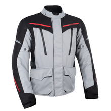 METRO Grey/Black/Red Stealth Motorcycle Jacket by Oxford