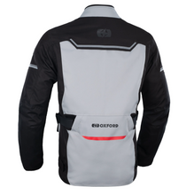 METRO Grey/Black/Red Stealth Motorcycle Jacket by Oxford