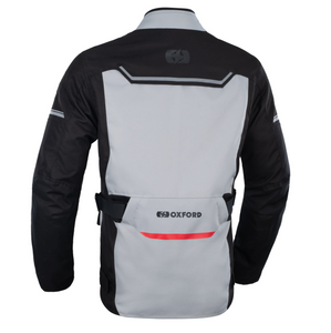 METRO Grey/Black/Red Stealth Motorcycle Jacket by Oxford
