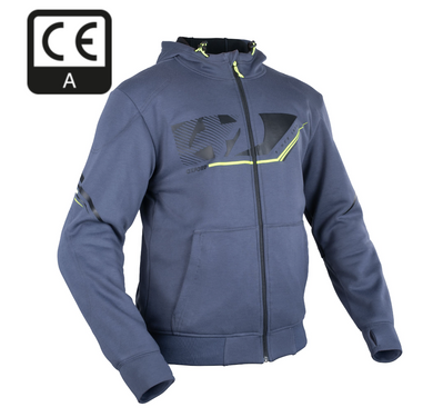 Aramid Lined Biker Riding Grey Sports Super Hoodie by Oxford