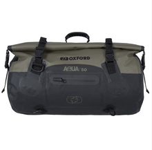 Oxford Aqua Waterproof T50 Khaki - Black Roll Bag