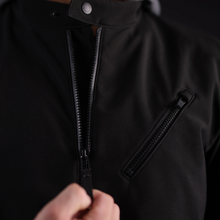 Stealth Street Biker Black Jacket with Elbow & Shoulder armour Faringdon by Oxford