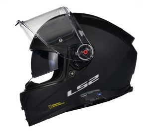 LS2 FF811 Vector II Matt Black Full Face Helmet with factory fitted Cardo intercom