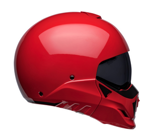 Bell Broozer Helmet Full / Open Face Duplet Red Cruiser Helmet plus freebie bundle