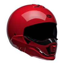 Bell Broozer Helmet Full / Open Face Duplet Red Cruiser Helmet plus freebie bundle