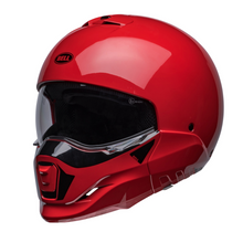 Bell Broozer Helmet Full / Open Face Duplet Red Cruiser Helmet plus freebie bundle