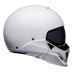 Bell Broozer Helmet Full / Open Face Duplet White Cruiser Helmet