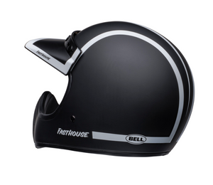 Bell Moto 3 Full Face Fast House Matt Black Motorcycle Helmet