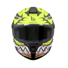 MT Targo S Toby C3 Fluo Yellow Full Face Motorcycle Helmet