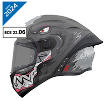 MT Targo S Toby C1 Matt Grey Full Face Motorcycle Helmet