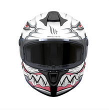 MT Targo S Toby 0 Gloss White Full Face Motorcycle Helmet