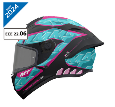 MT Targo S Surt C8 Matt Black Blue Purple Full Face Motorcycle Helmet