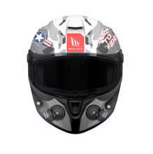 MT Targo S Surt A0 Gloss White Patton Full Face Motorcycle Helmet